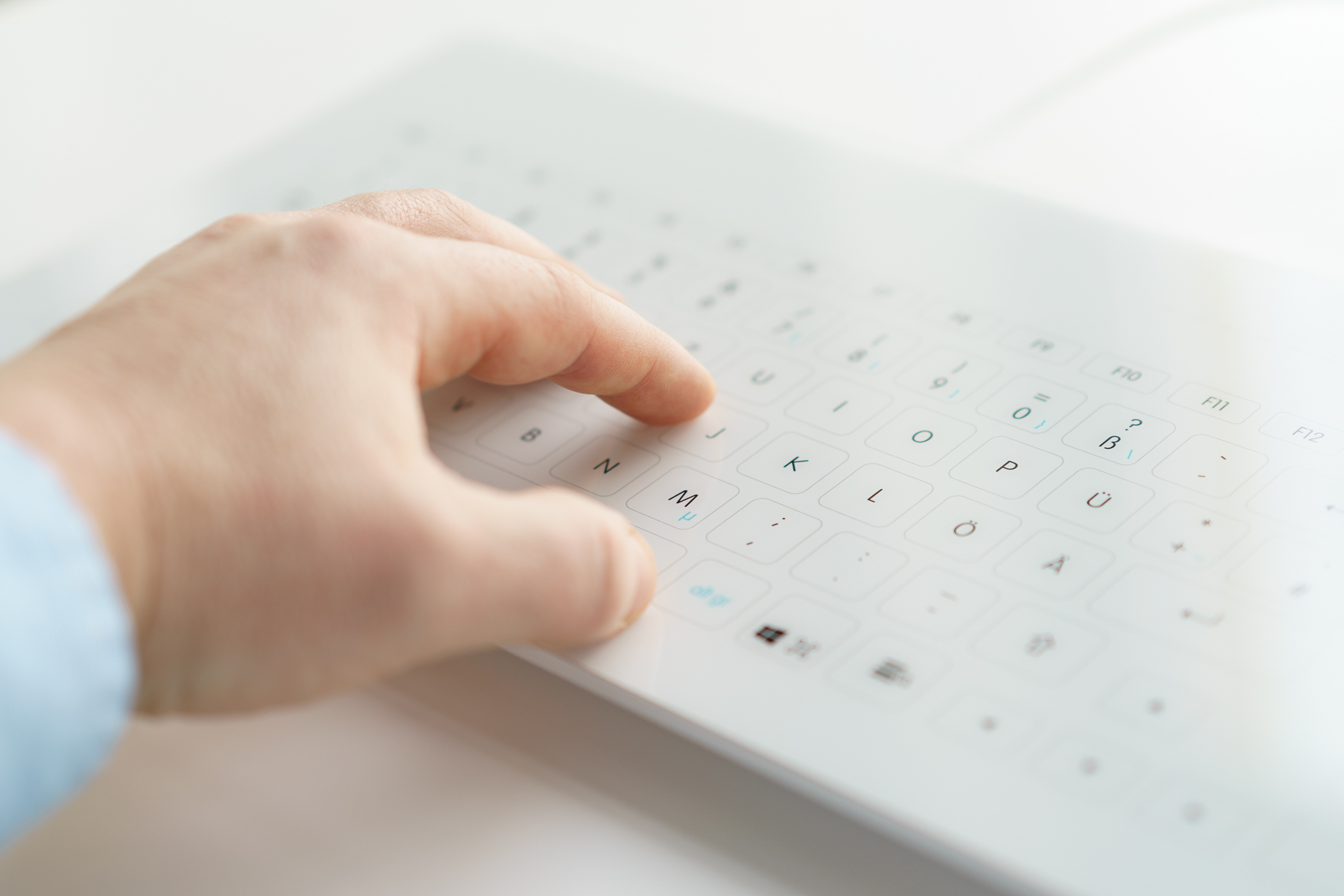 Cleankeys® CK4 Glass Keyboard